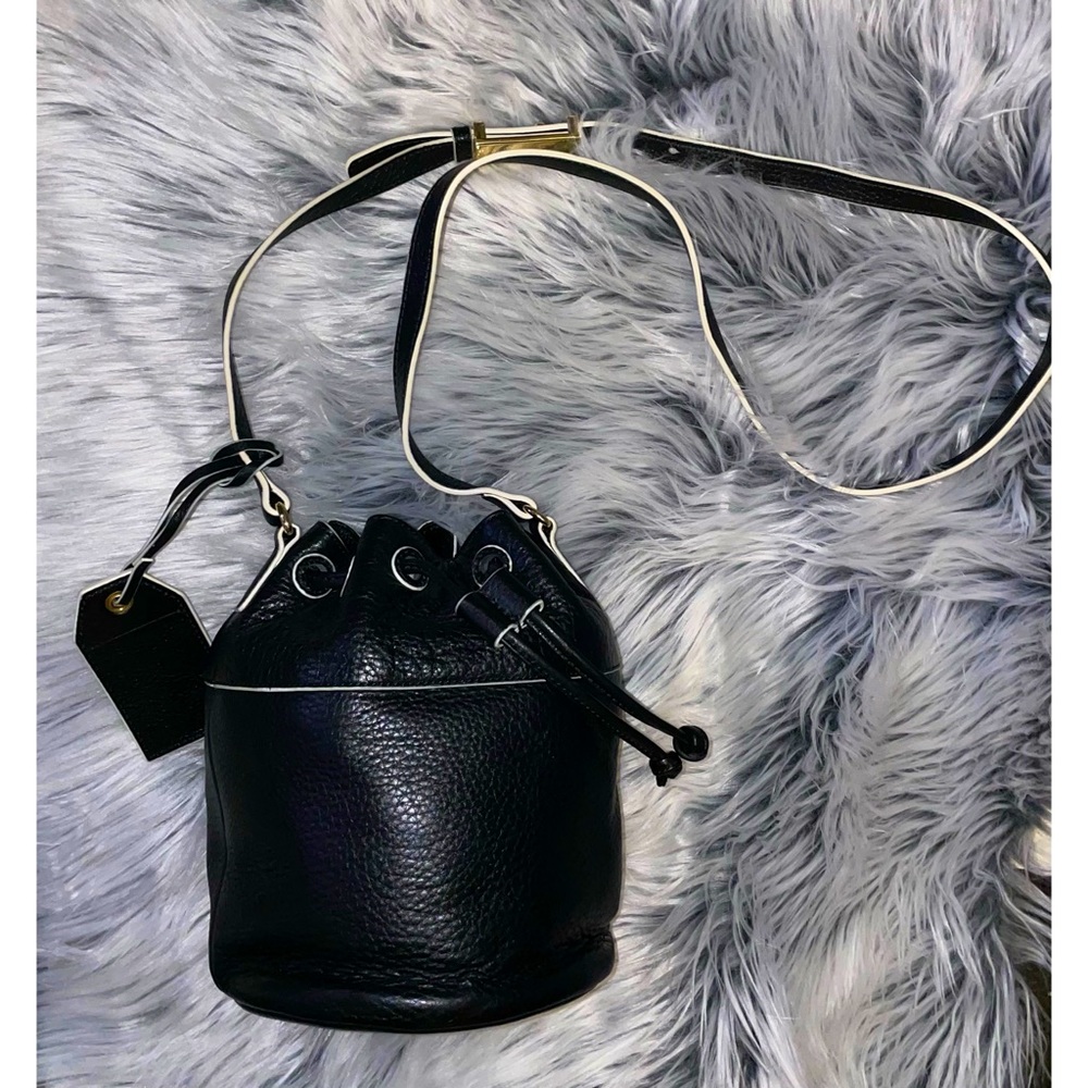 Isaac Mizrahi black Bucket Bag
